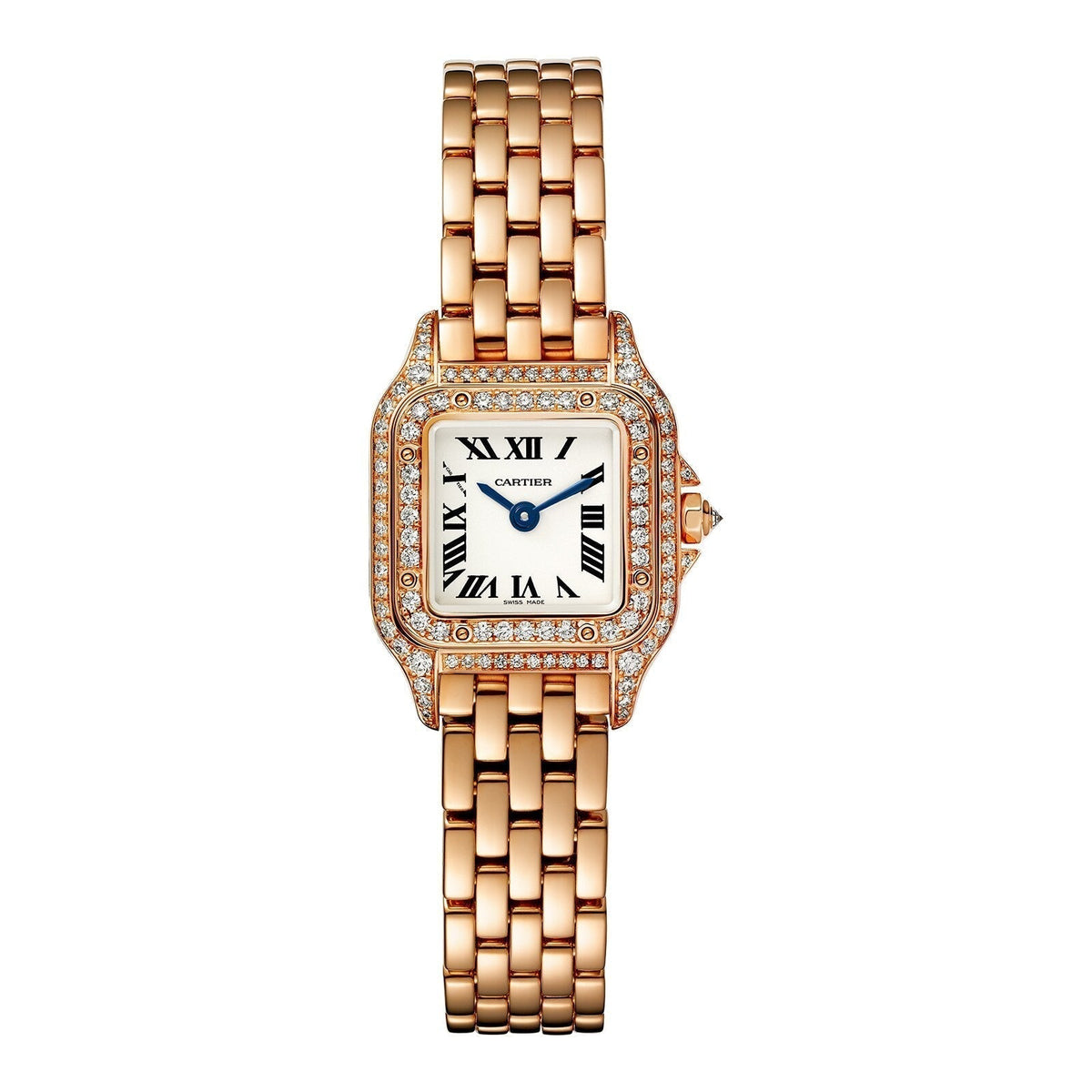 Panthère de Cartier Small Model | 20mm, 18K Rose Gold, Silver Dial