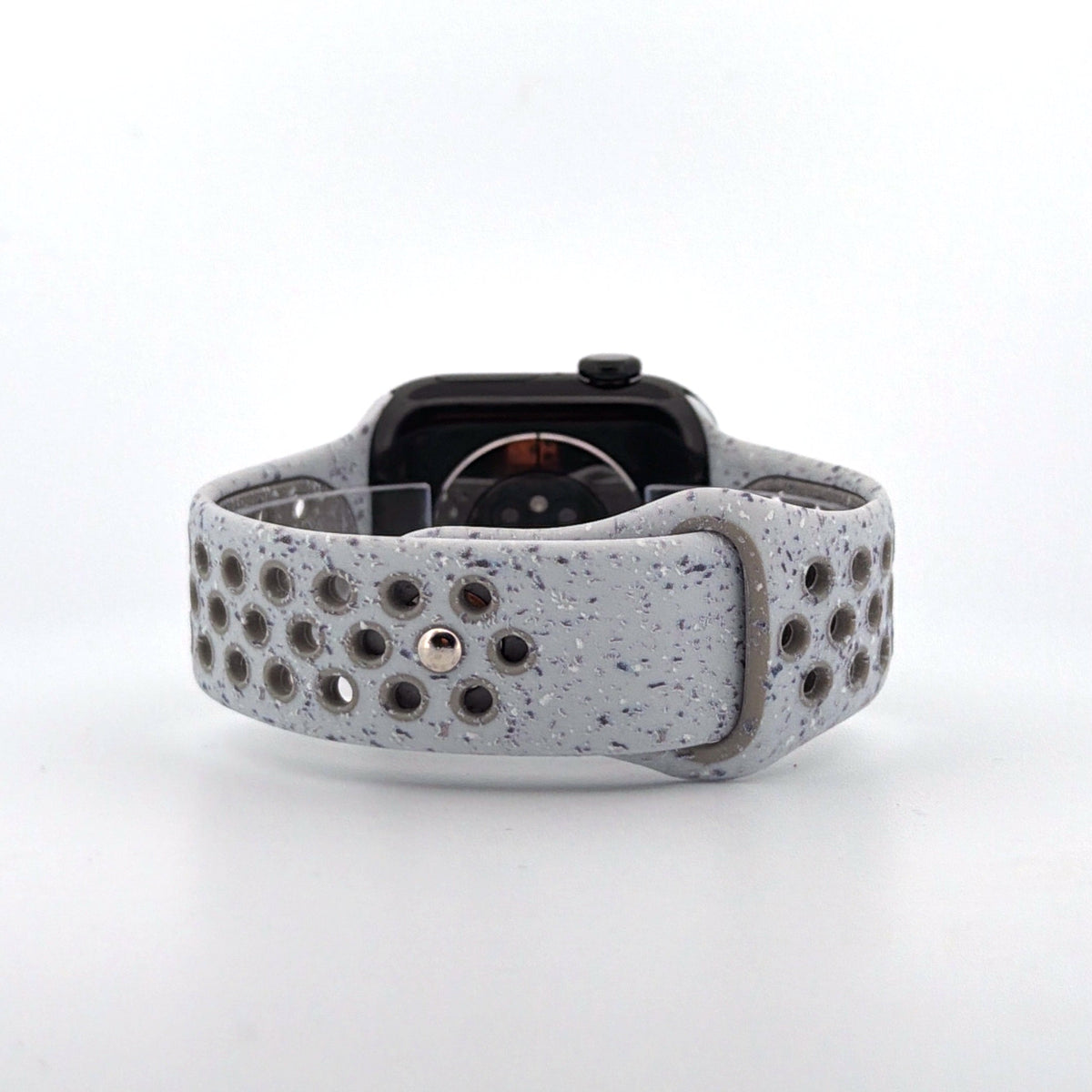 Silicone Nike Style Sport Band (For Apple Watch) Veiled Grey