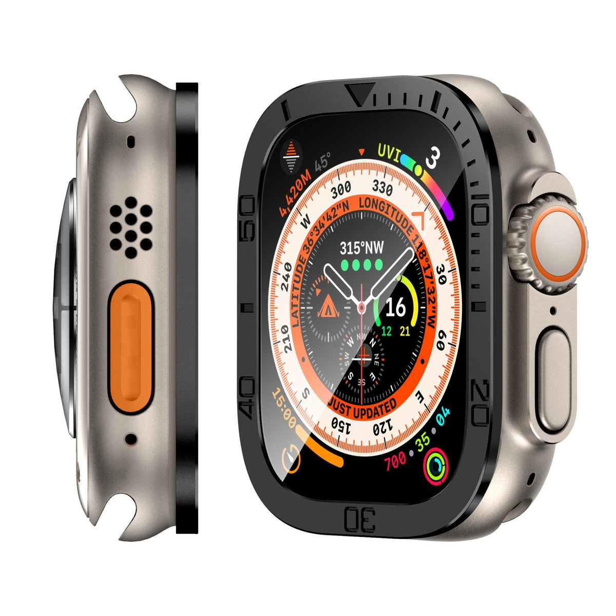 Tempered Glass Screen Protector Full Coverage For Apple Watch Ultra