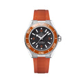 OMEGA Seamaster Planet Ocean 600M 42mm - Black and Orange on Orange Rubber Strap