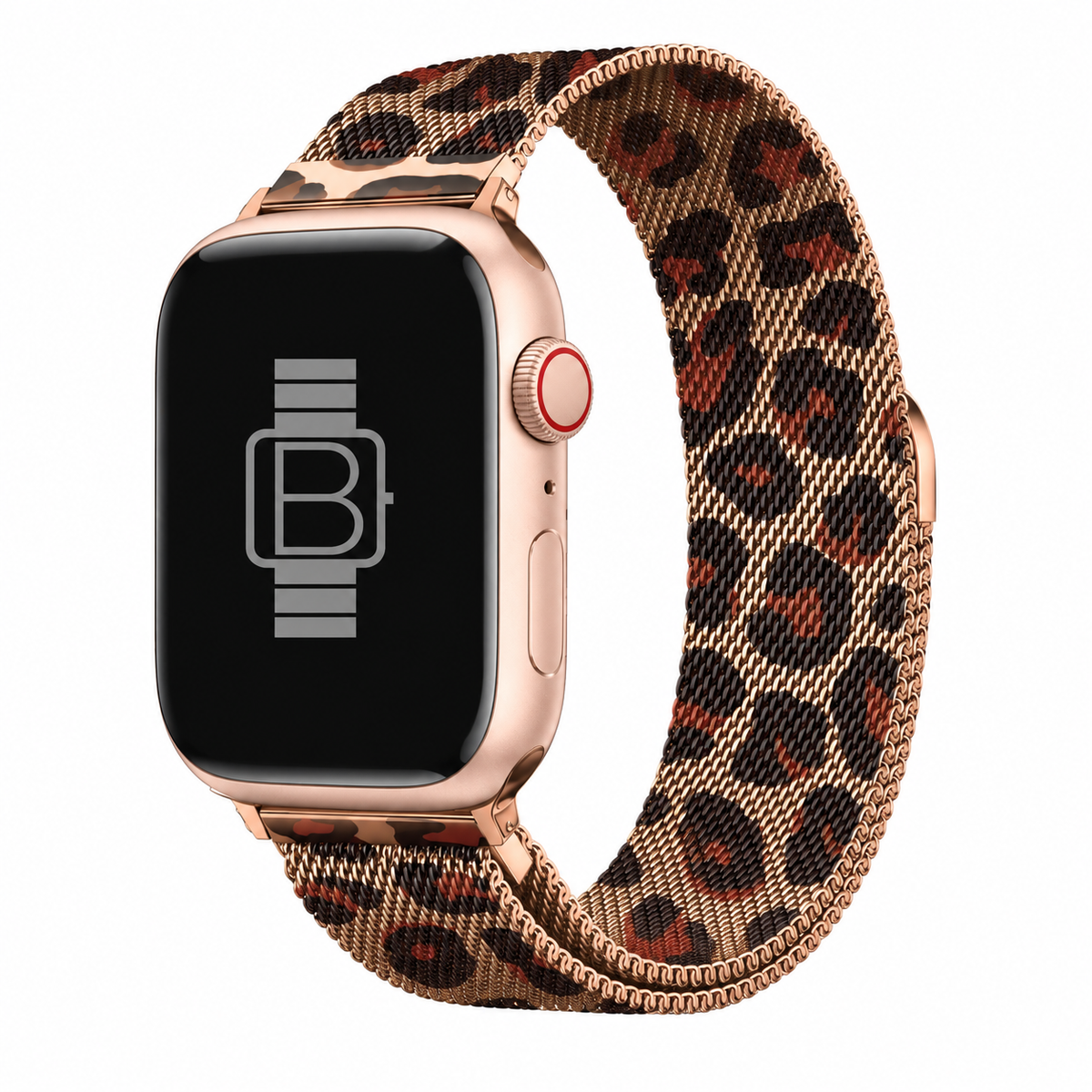 Magnetic Milanese Loop Band (For Apple Watch) Leopard