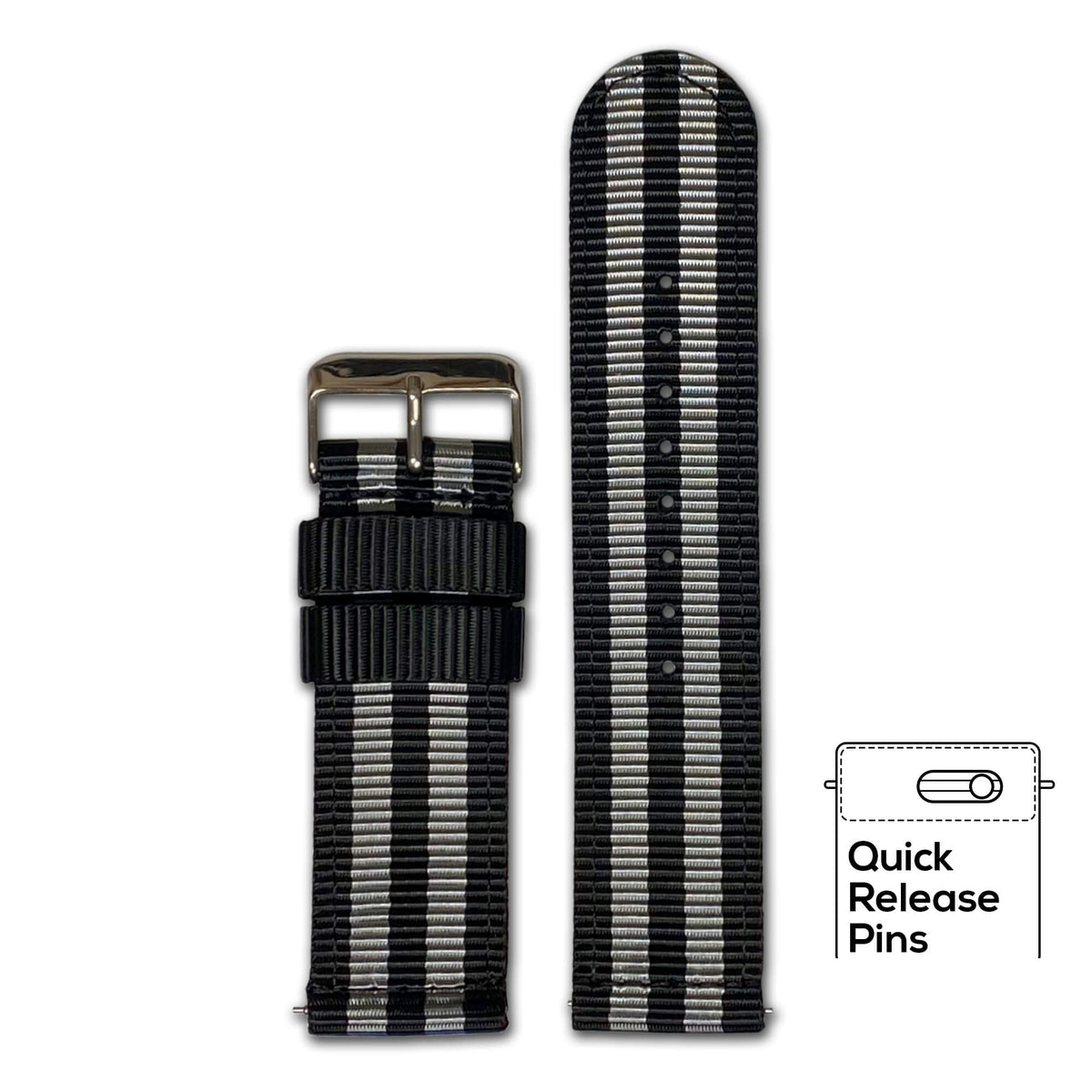 Quick Release Watch Band | Nylon | Two-Piece | Bond