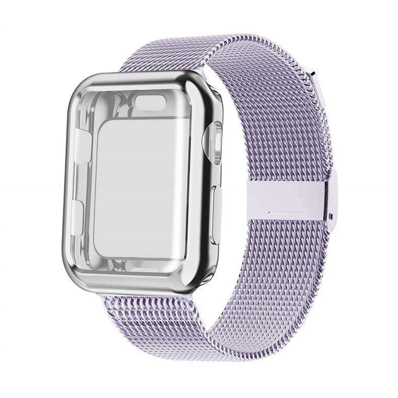Case and Milanese Loop Strap for Apple Watch