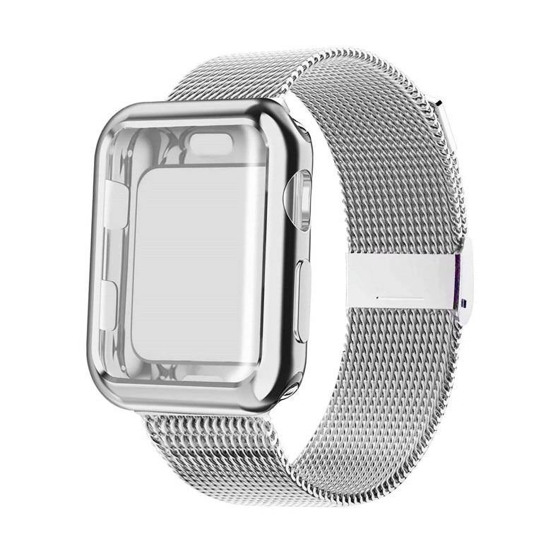 Case and Milanese Loop Strap for Apple Watch