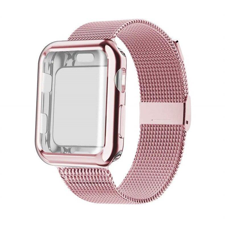 Case and Milanese Loop Strap for Apple Watch