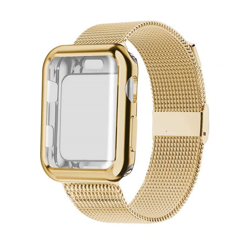 Case and Milanese Loop Strap for Apple Watch
