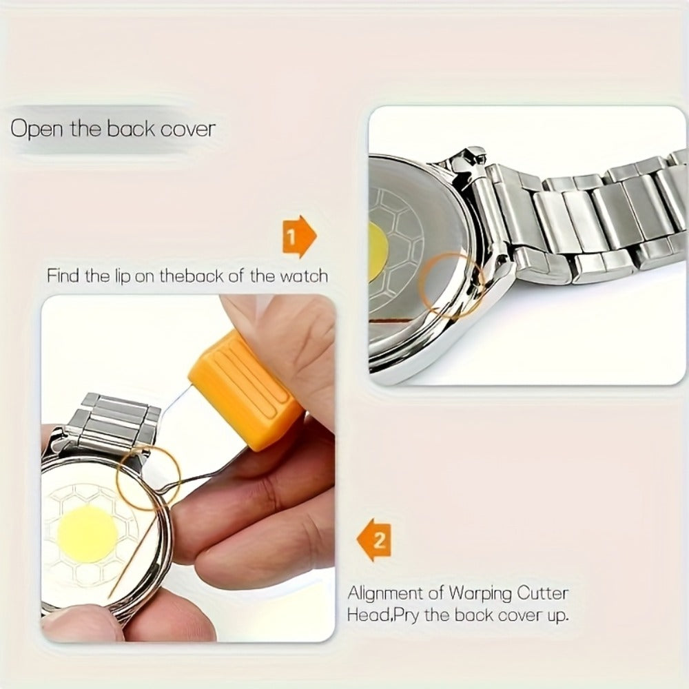 Watch Repair Kit with Case Opening and Strap Adjustment Tools in a 72 Piece Set for a Home Workbench