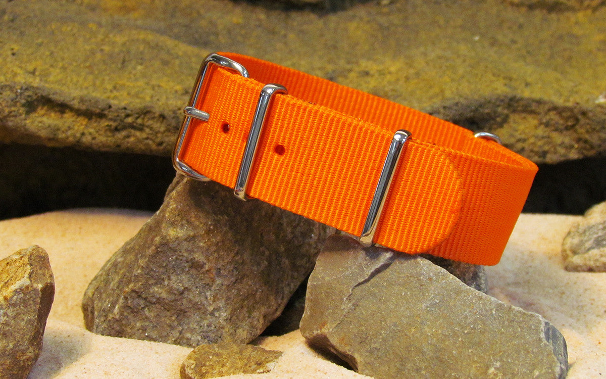 Lava Orange | One-Piece | Nylon | Polished Hardware