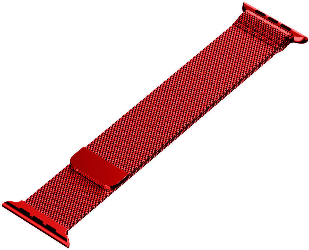Magnetic Milanese Loop Band (For Apple Watch) Red