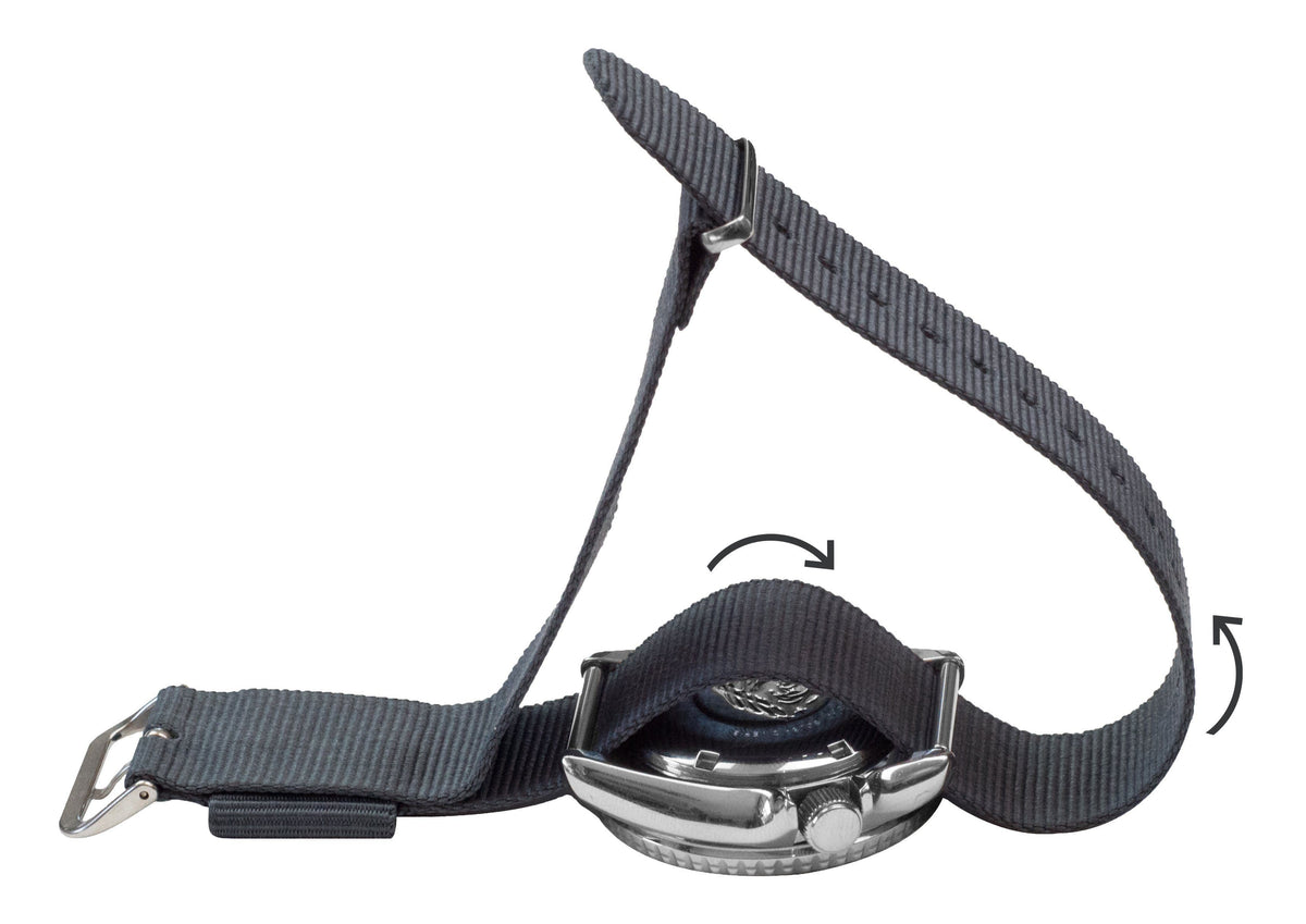 Grey Nylon NATO® style Watch Band