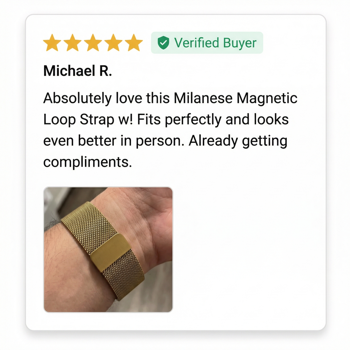 Milanese Magnetic Loop Strap with Quick Release
